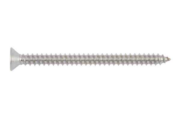 Tornillo rosca chapa, cabeza avellanada acero inoxidableidable. A4 H forma C