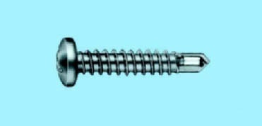 Tornillo autoperforantes, cabeza alomada Acero zincado, pias, H