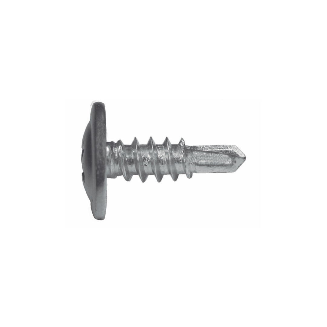 Tornillo autoperf., cabeza alomada con brida Acero galv. brida H dientes interiores