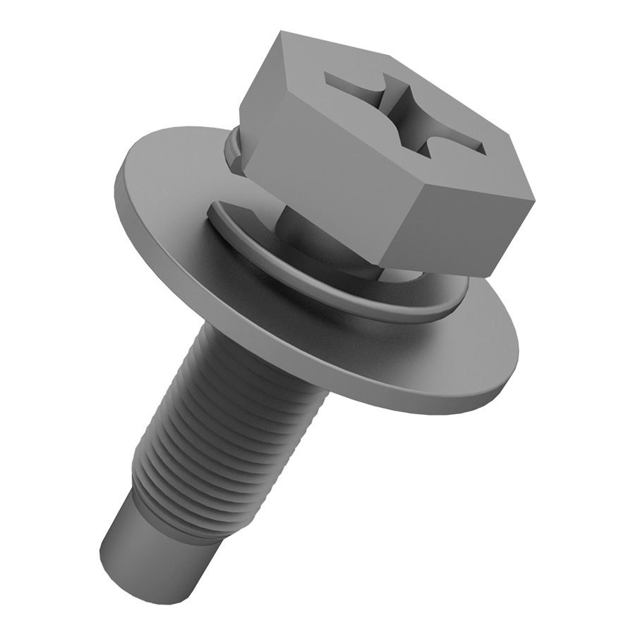 Tornillo con cabeza hexagonal y collarín