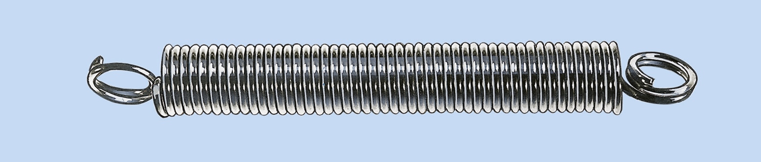 Muelle de tracción acero de ojal doble