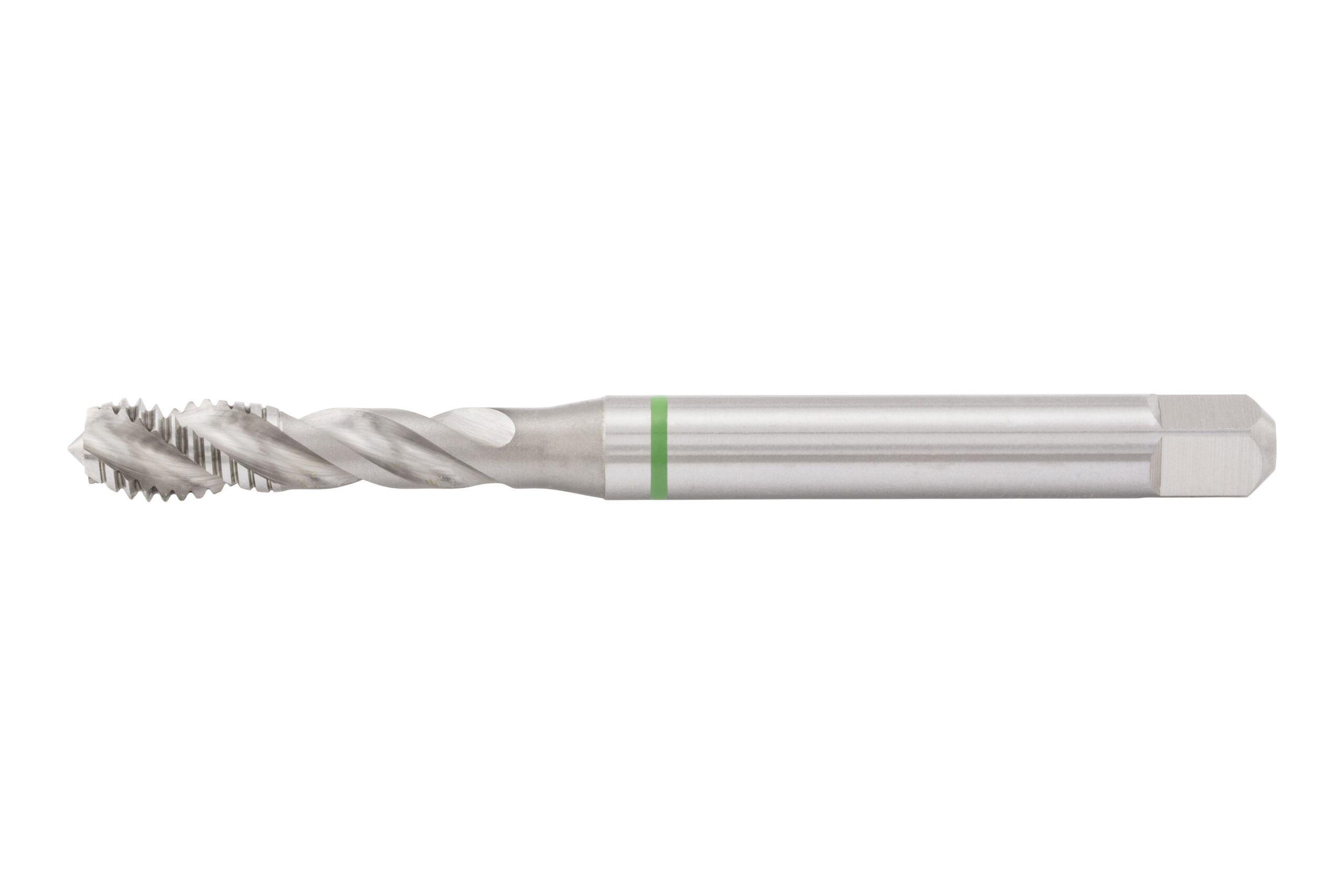 Macho de roscar a máquina HSCo verde forma C
