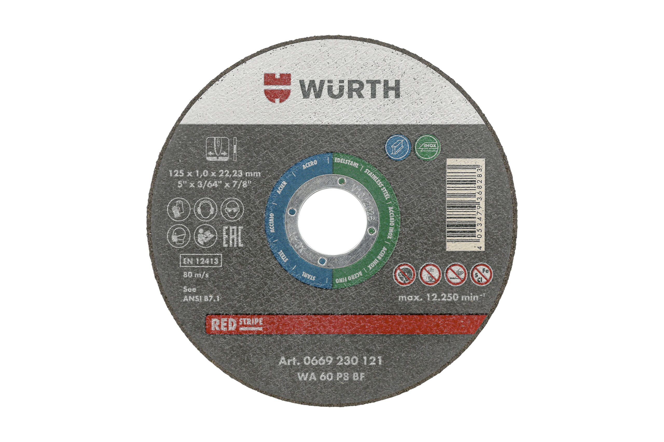 Disco de corte para acero inoxidableidable Red Line