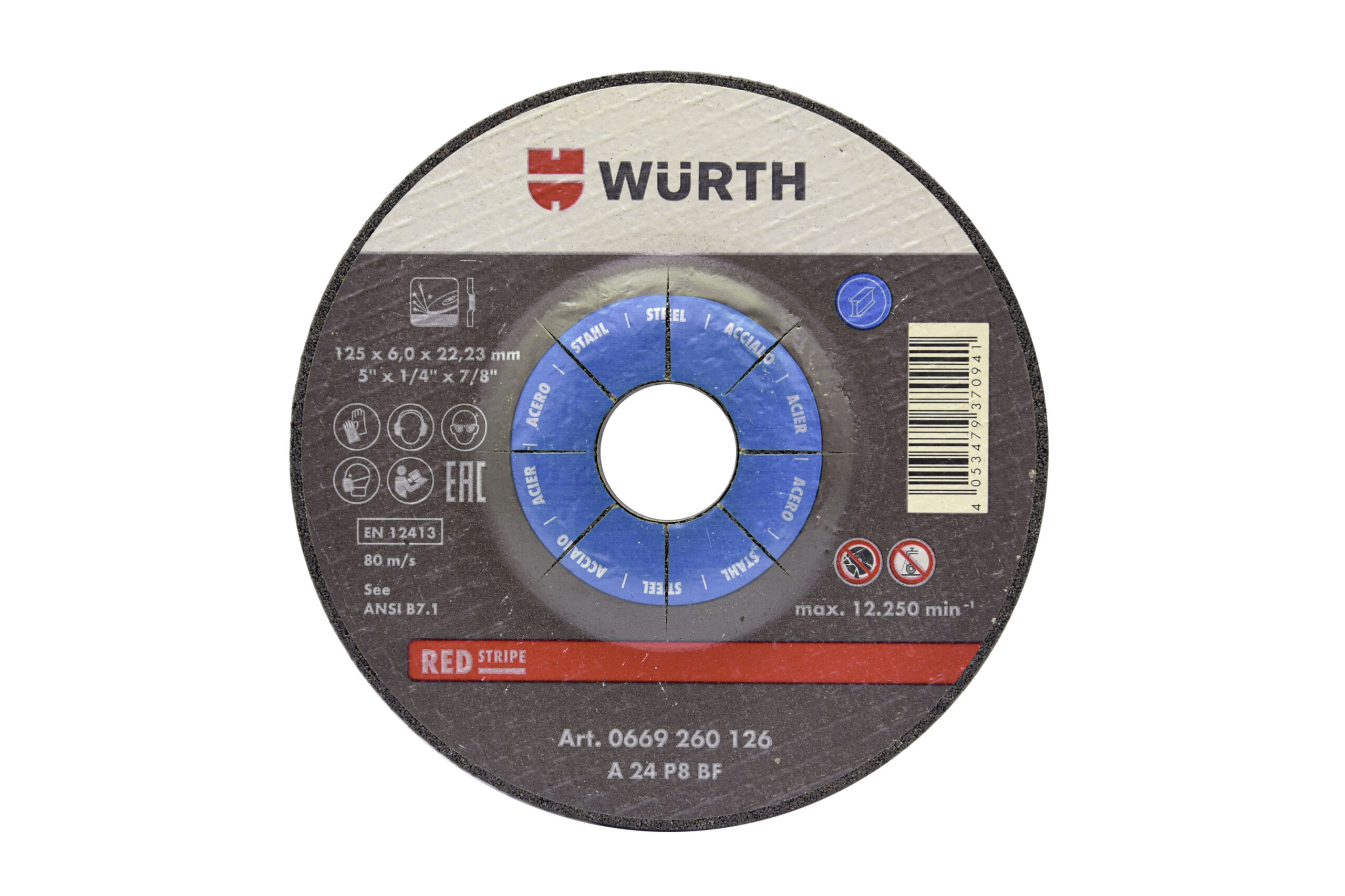 Grinding disc for steel REDSTRIPE LONGLIFE