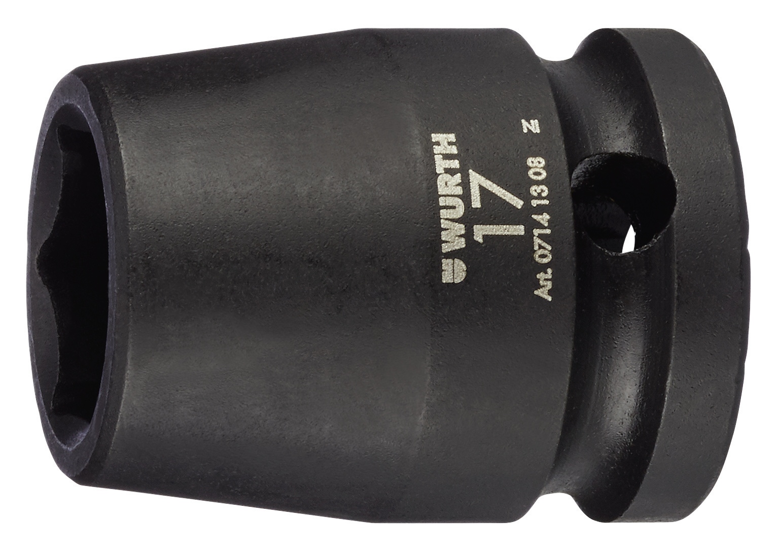 Llave vaso impacto 1/2 pulg. mét., hexag. corta