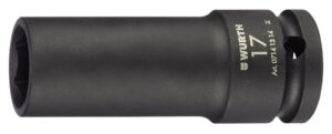 Llave de vaso de impacto 1/2 pulg. TX inter. larga