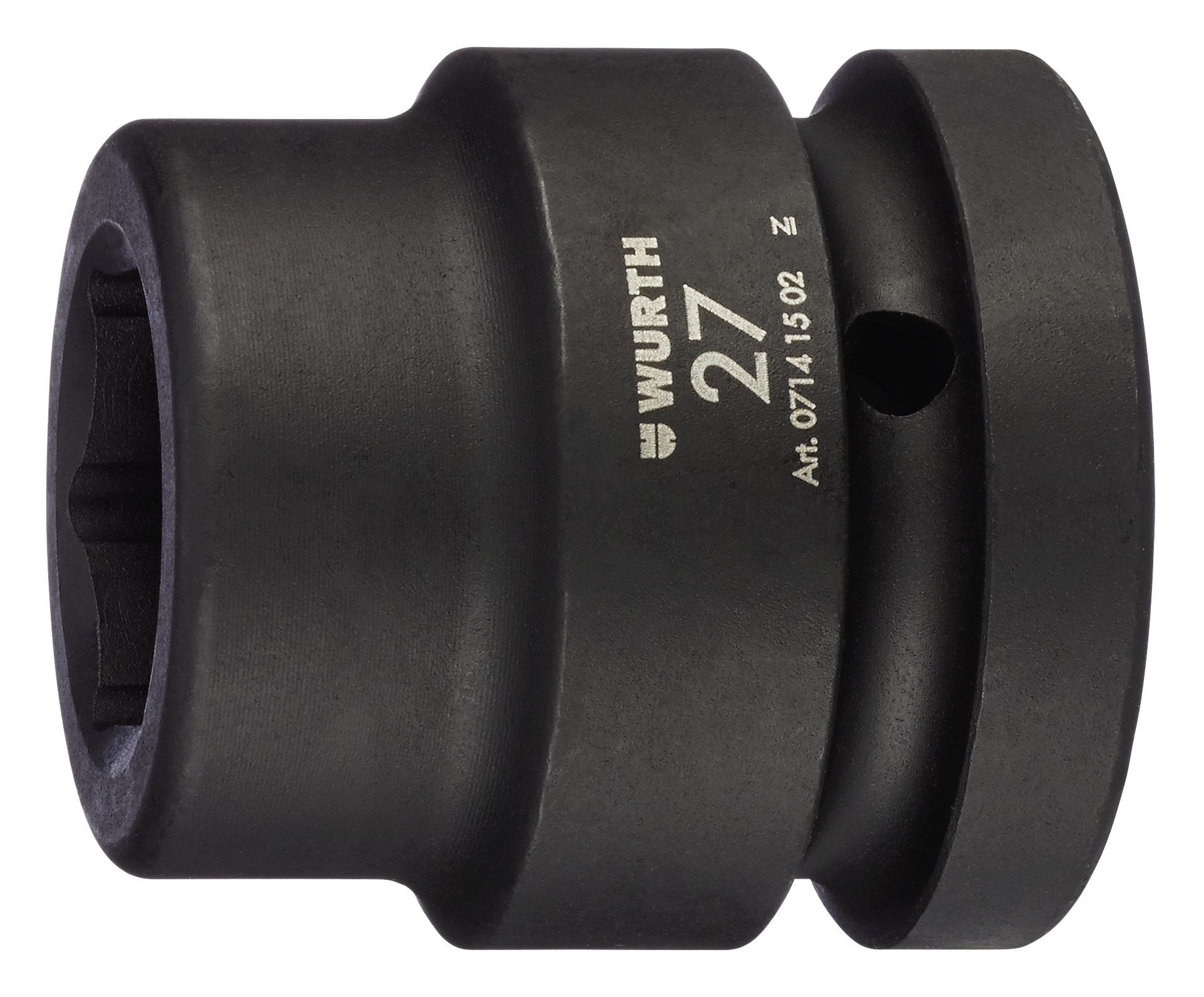Llave vaso impacto de 1 pulgada, mét., hexagonal, corta