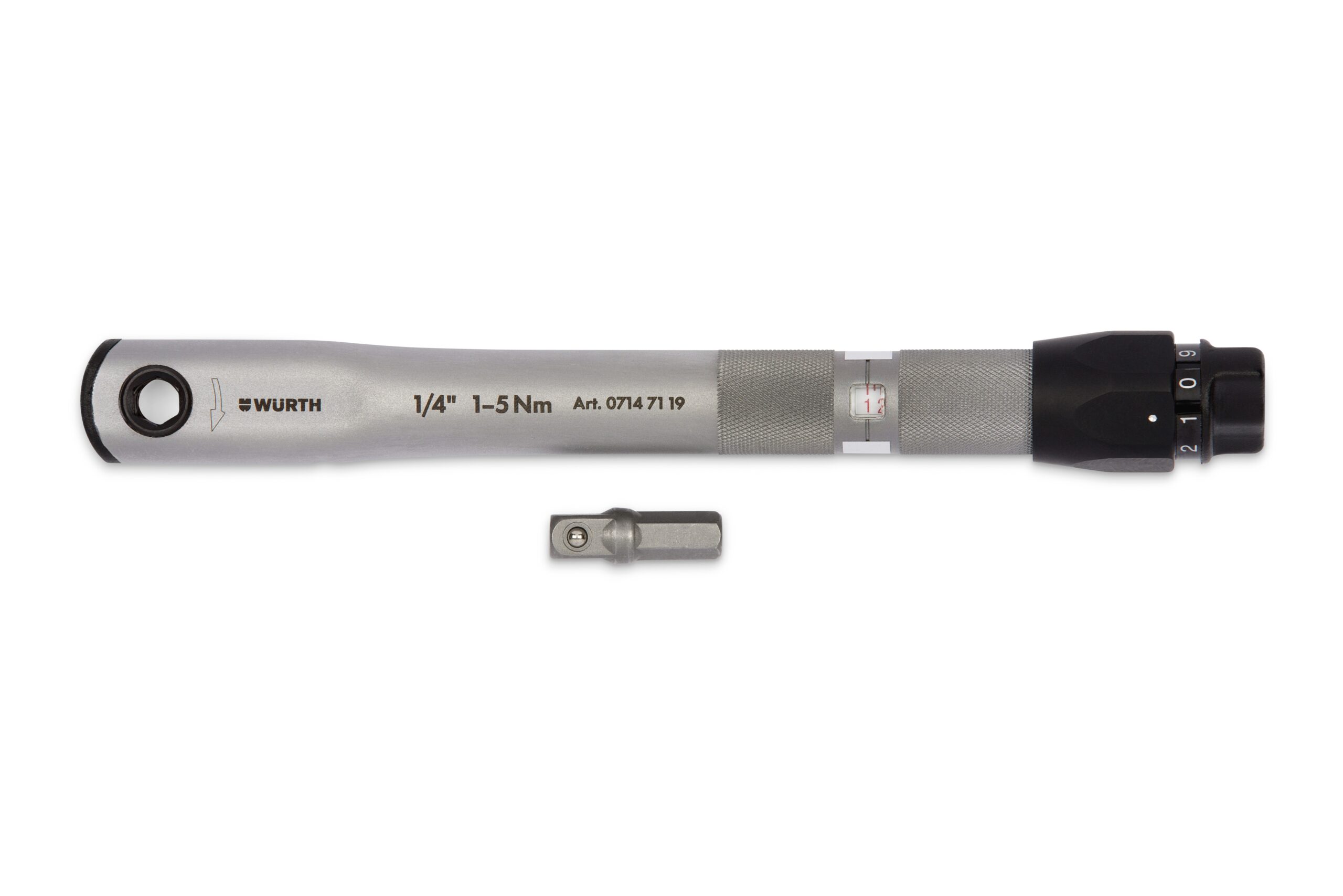 Llave étrica hexagonal de 1/4 pulg. impronta 20