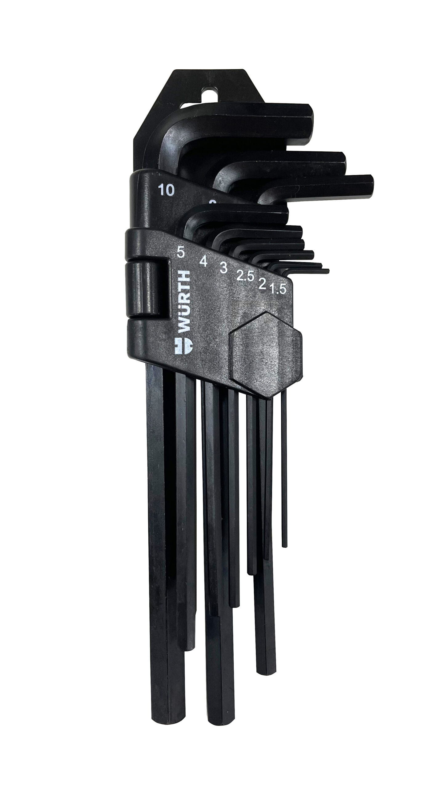 Set llaves Allen hexágono interior larga 9 piezas