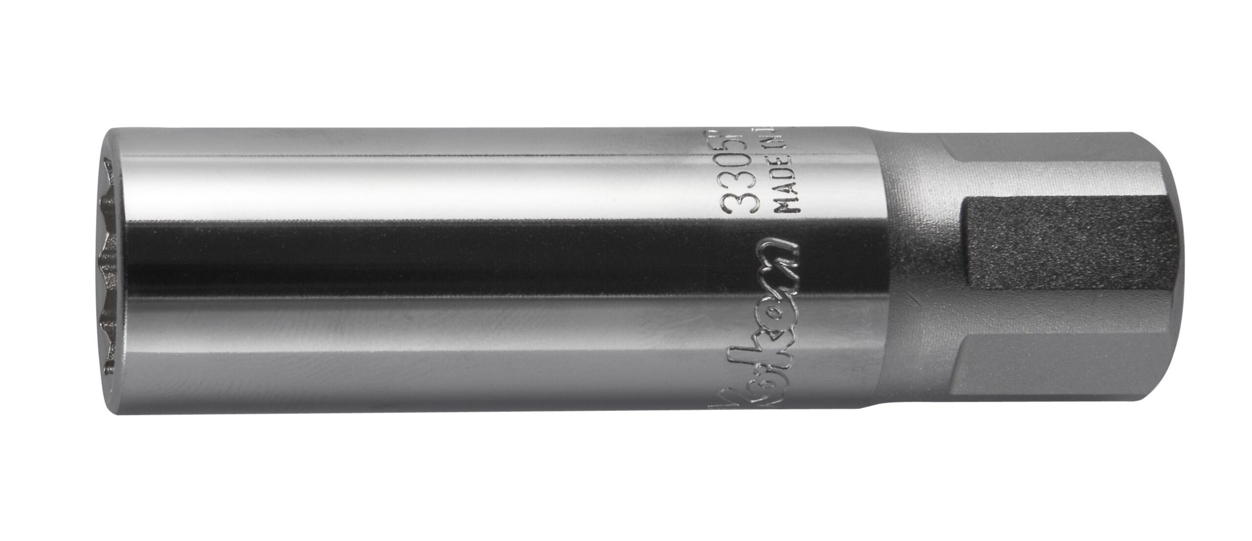 Llave de vaso para bujías 3/8 pulg., imán anular