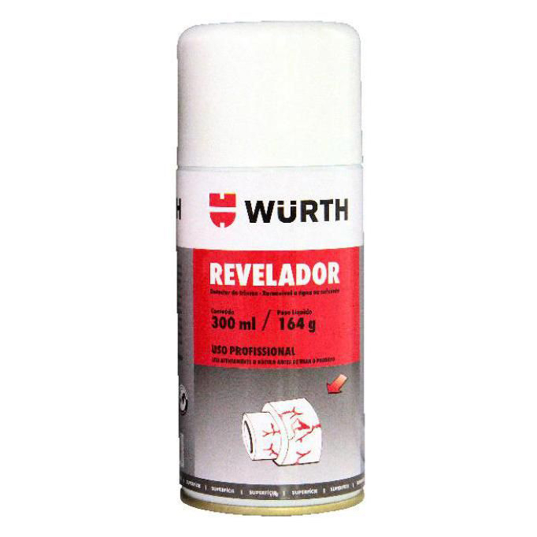 Spray detector de grietas revelador paso 3