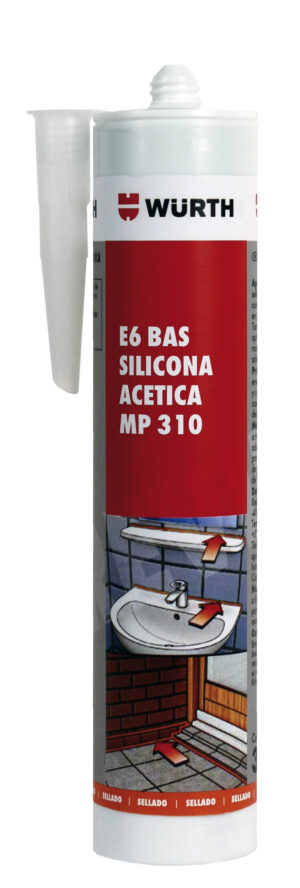 E6 BAS S - Acetato de silicona sanitaria